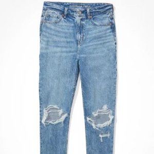 AE Strigid Ripped Mom Jean